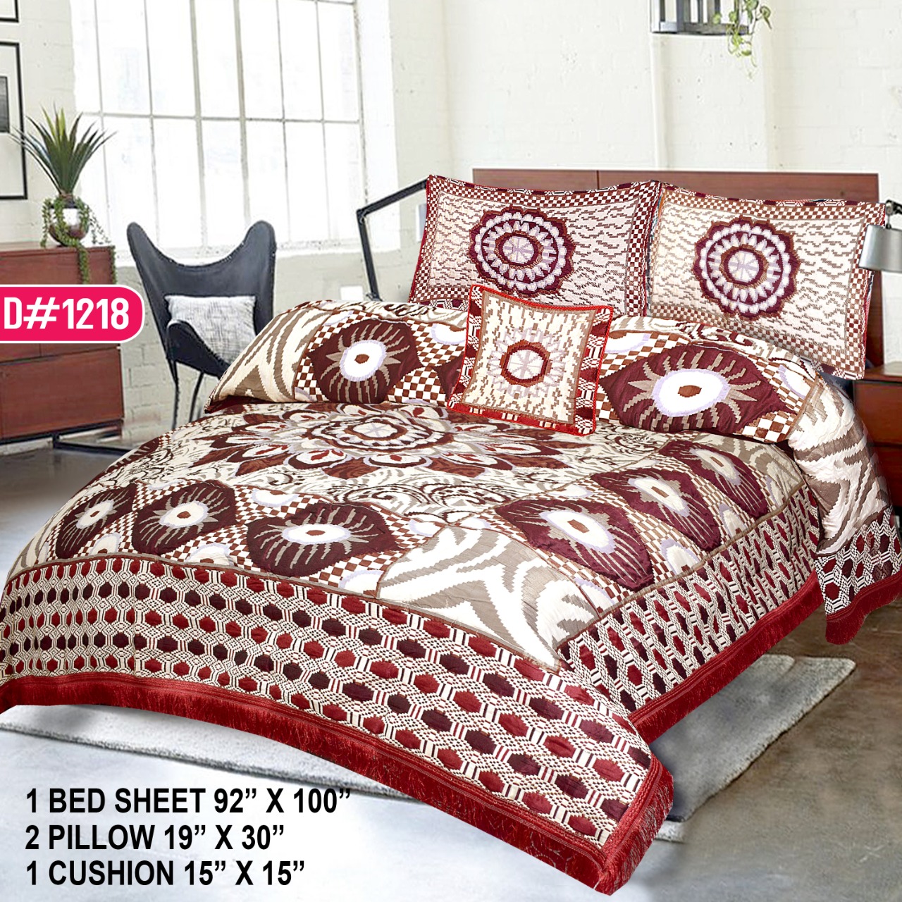 Foamy Multani Gultex Bed Sheets G1218 Real Beddings