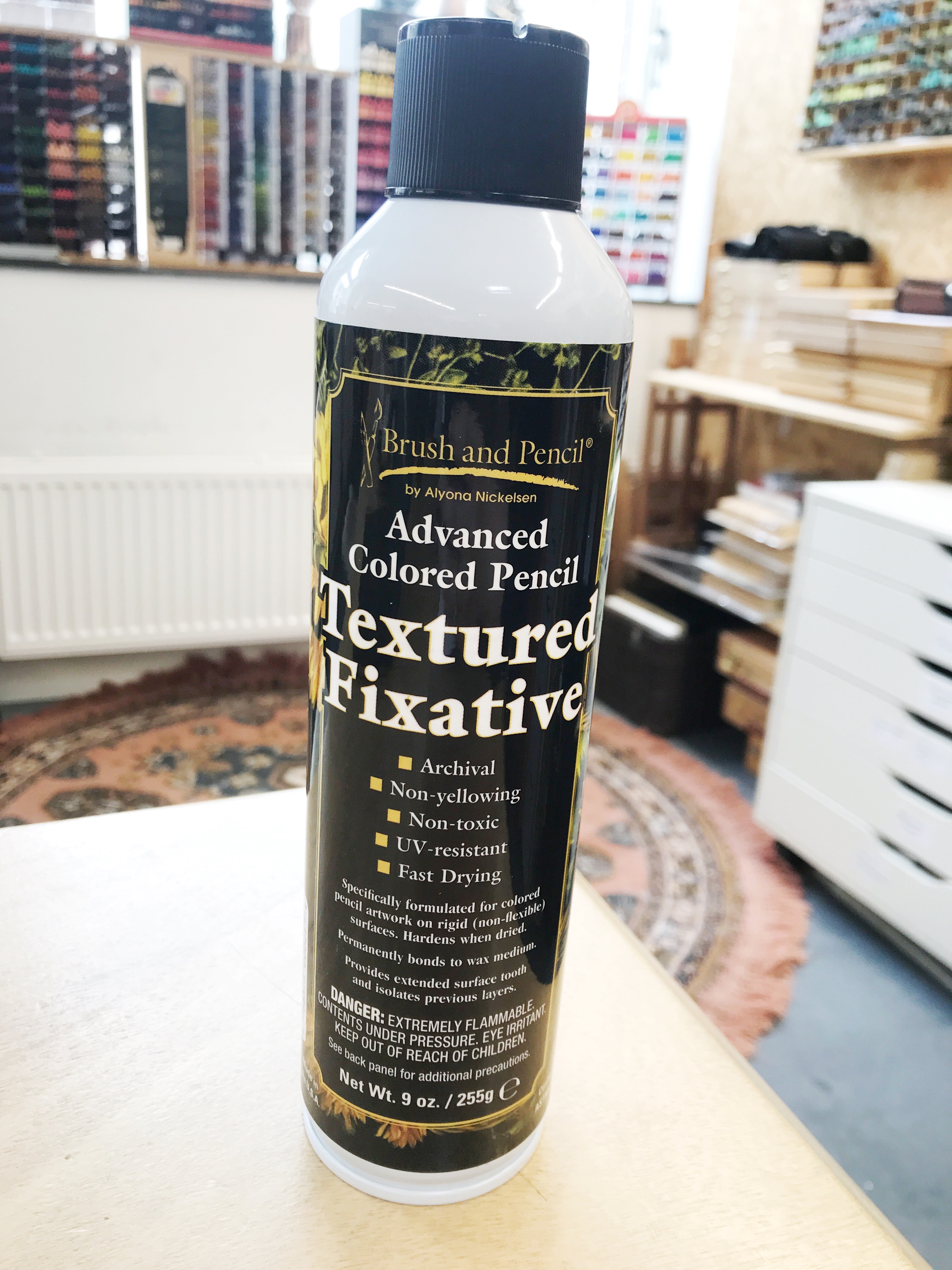 Brush and Pencil Advanced Coloured Pencil Texture Fixative Realisme