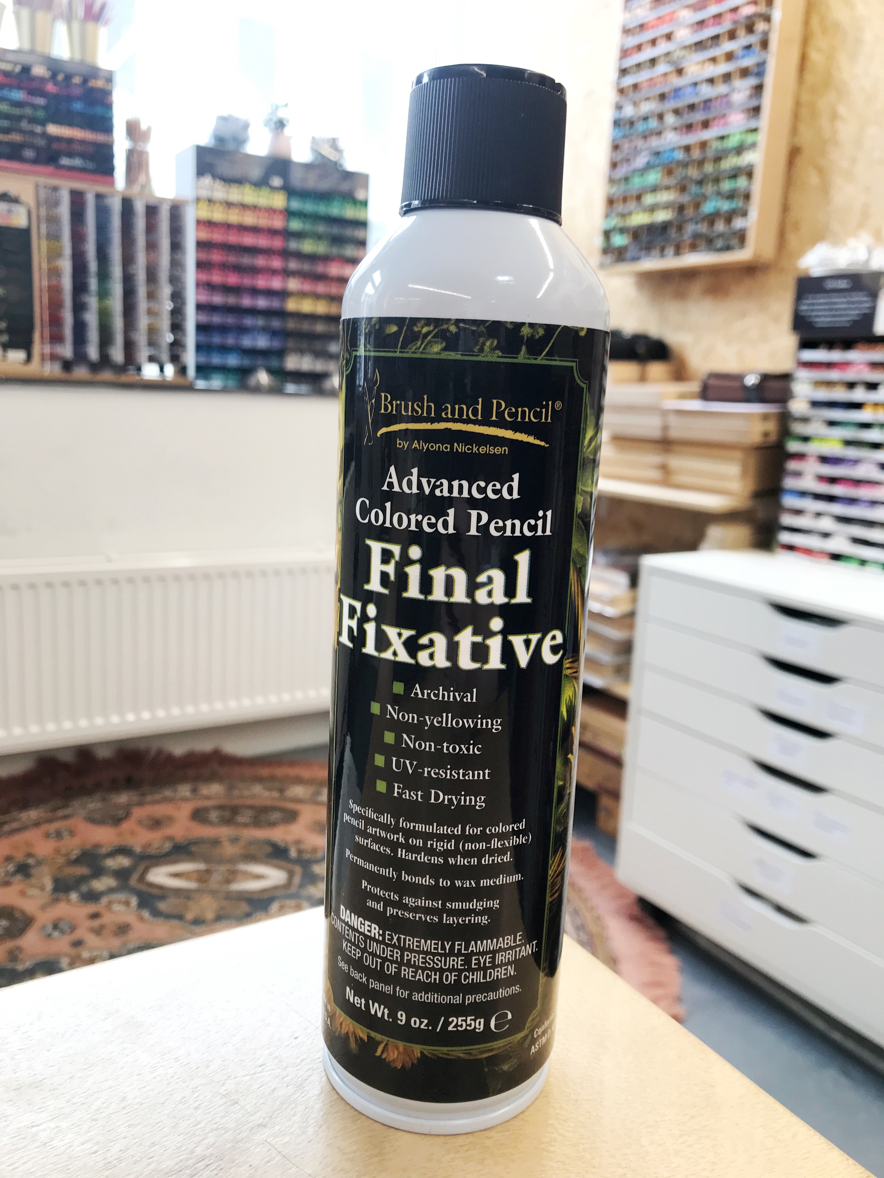 Brush and Pencil Advanced Coloured Pencil Final Fixative Realisme