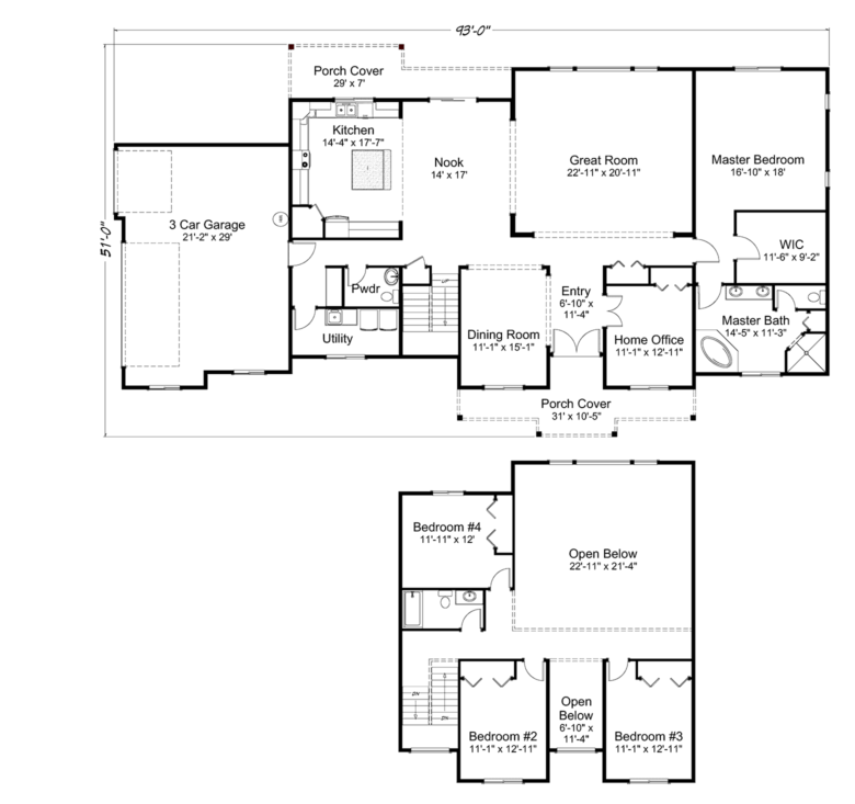 Echo Falls TwoStory House Plan Reality Homes