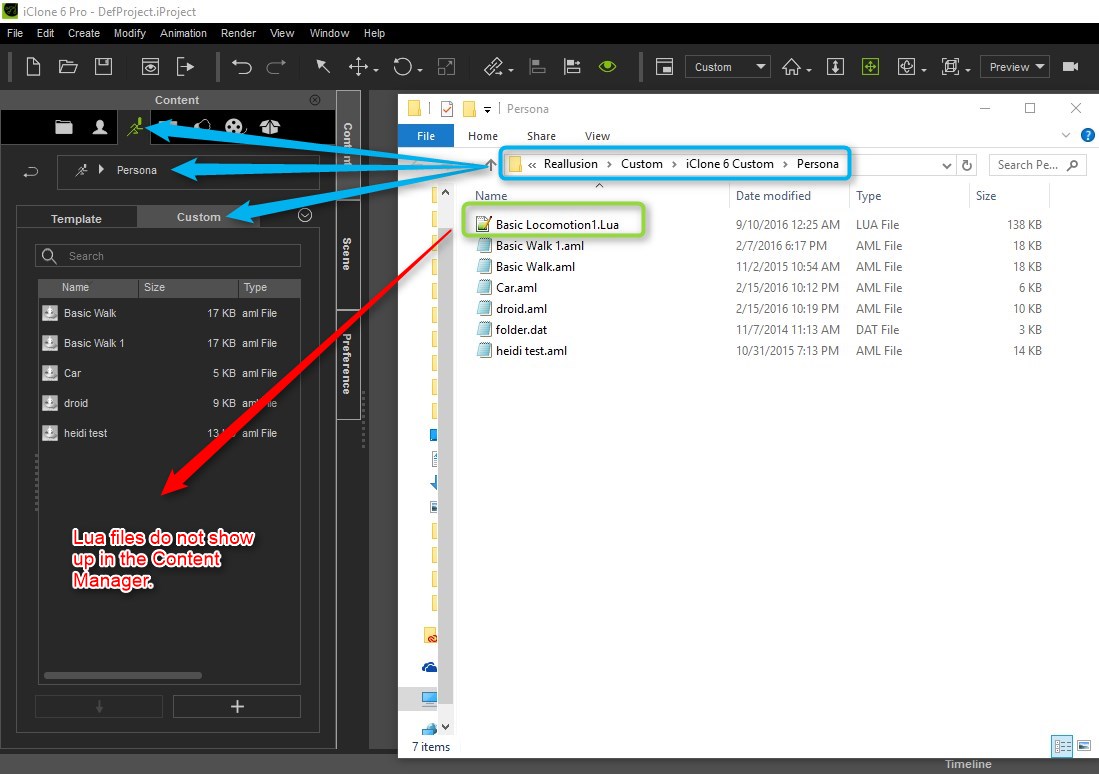 Lua files do not show up in the Content Manager Feedback Tracker