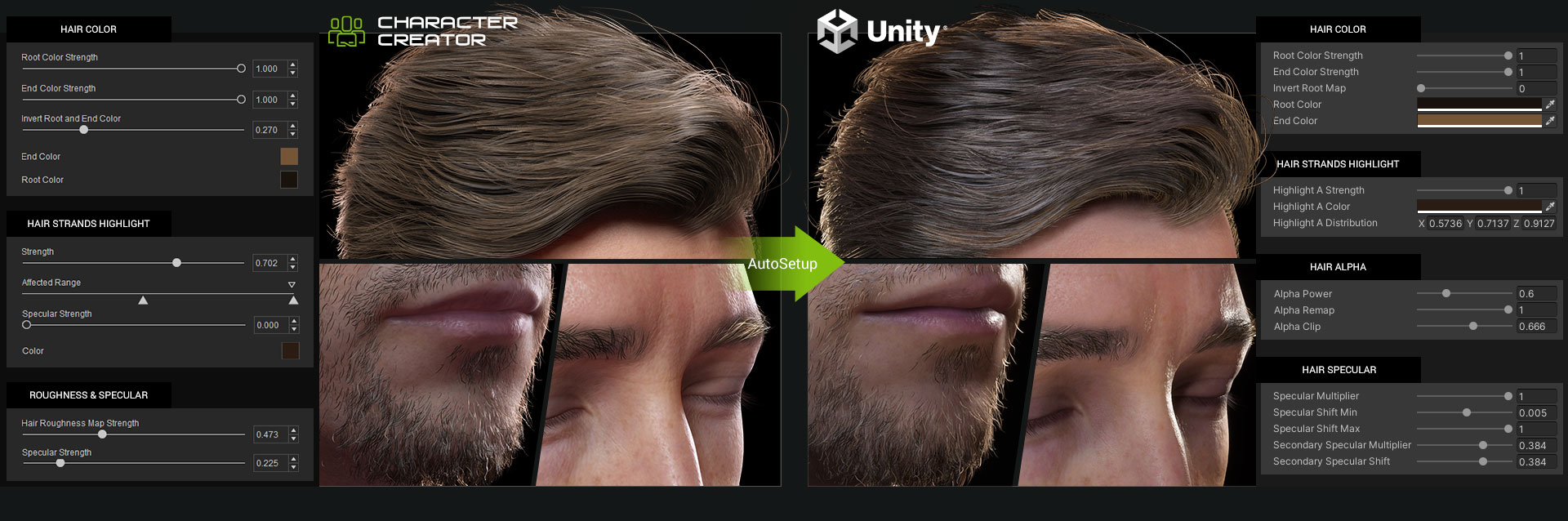 Auto Setup for Unity Character Creator