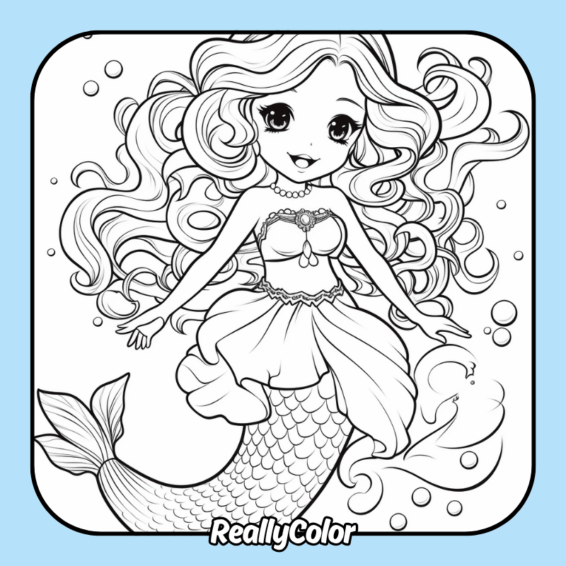Anime mermaid Reallycolor
