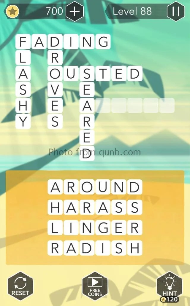 Word Tropics Answers Level 88 » Qunb