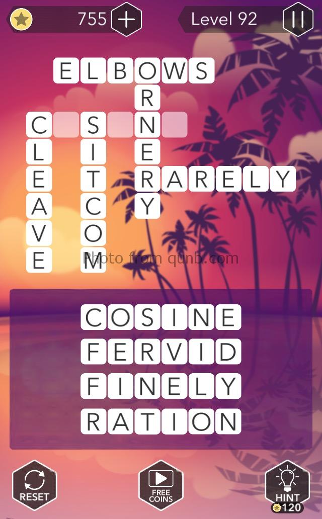 Word Tropics Answers Level 92 » Qunb