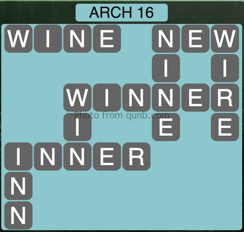 Wordscapes Level 128 (Arch 16) Answer » Qunb