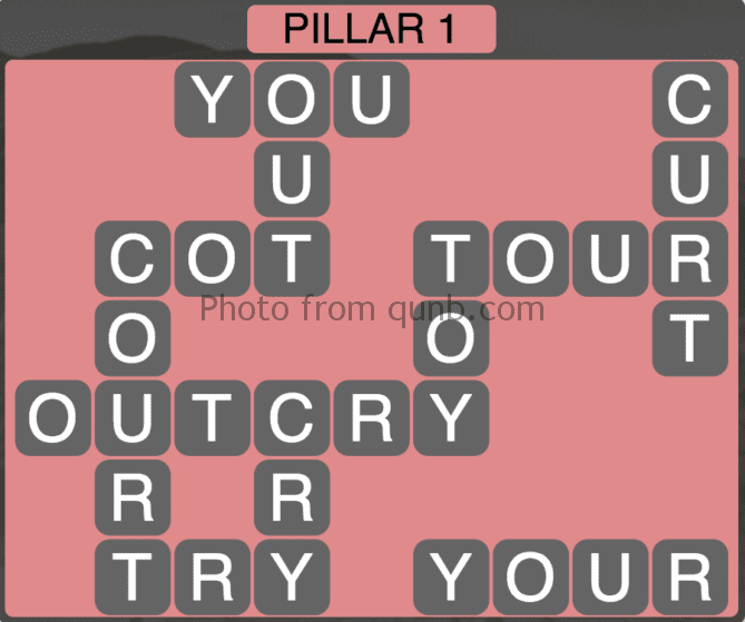 Wordscapes Level 145 (Pillar 1) Answer » Qunb