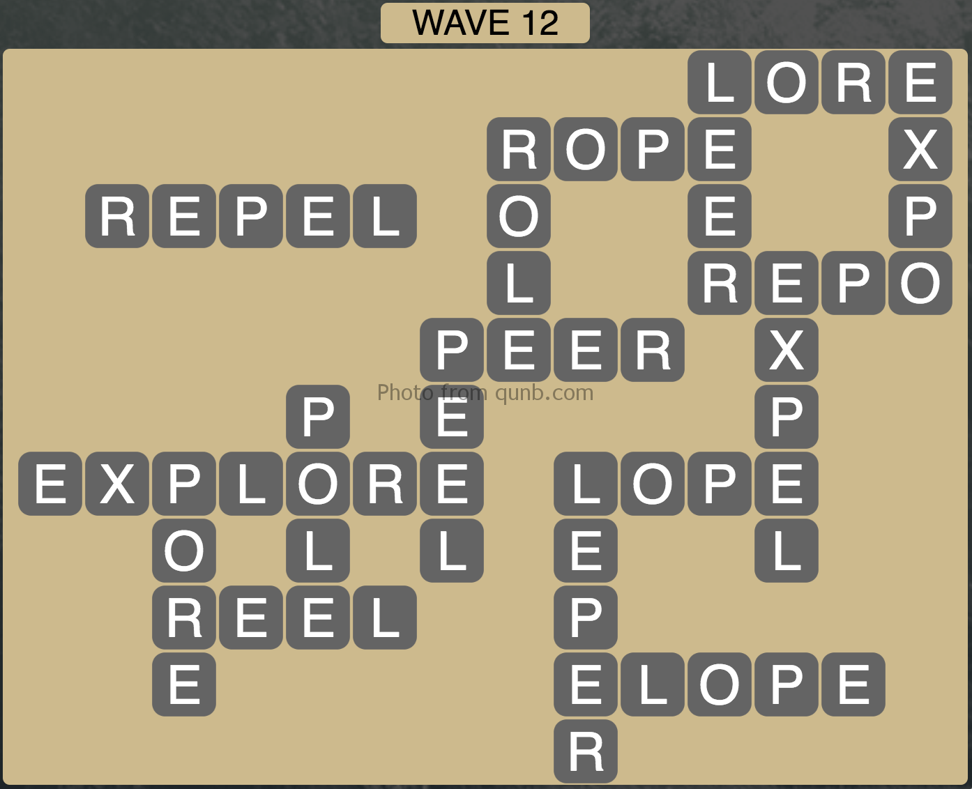 Wordscapes Wave 12 (Level 828) Answers » Qunb