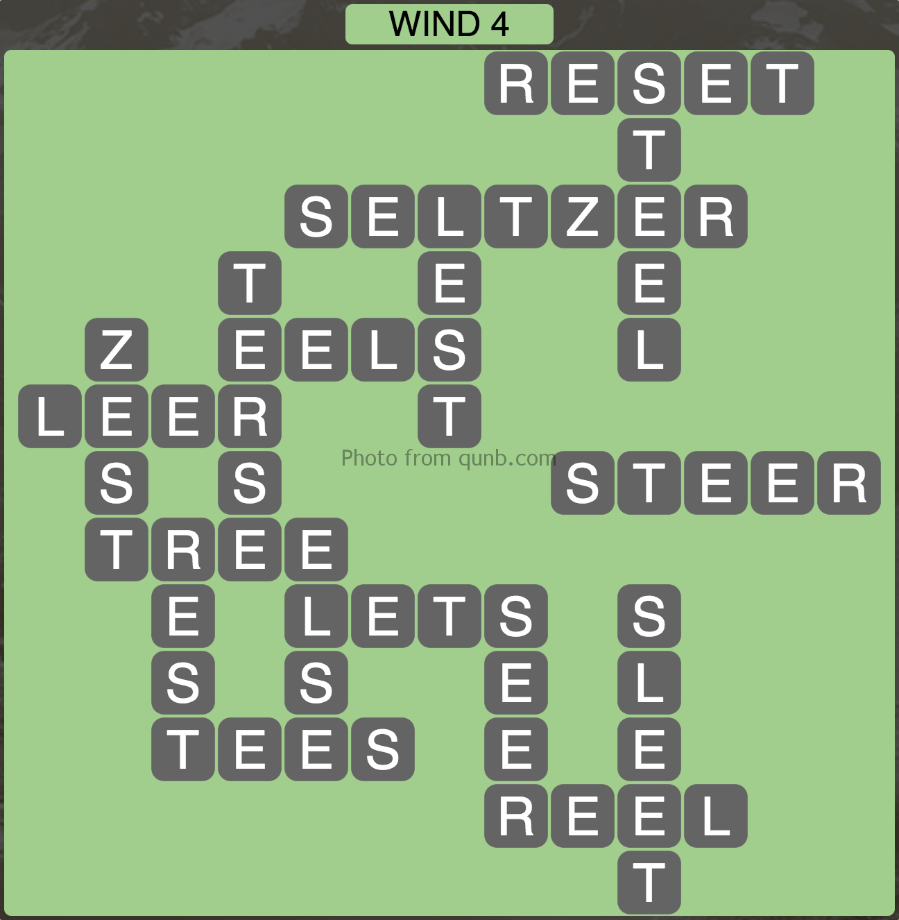 Wordscapes Wind 4 (Level 932) Answers » Qunb