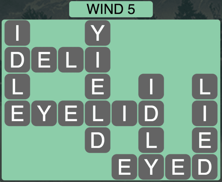 Wordscapes Wind 5 (Level 933) Answers » Qunb