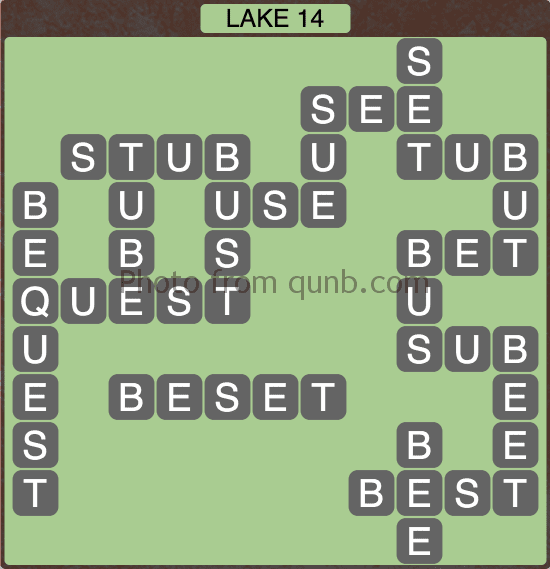 Wordscapes Lake 14 (Level 1326) Answers » Qunb