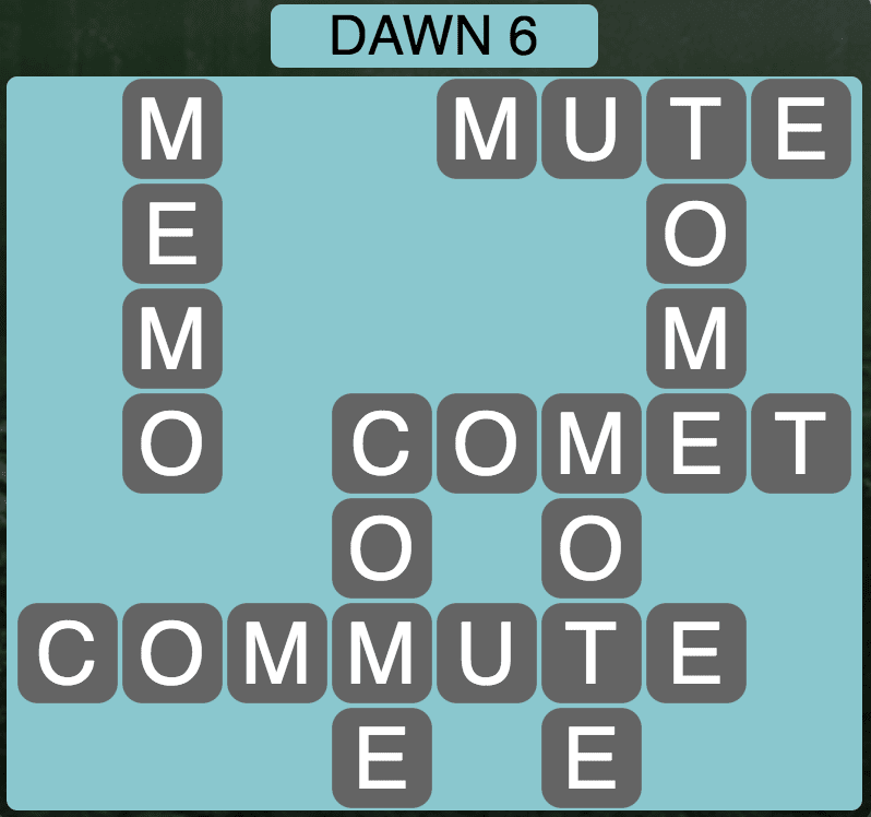Wordscapes Dawn (Twilight) Answers » Qunb