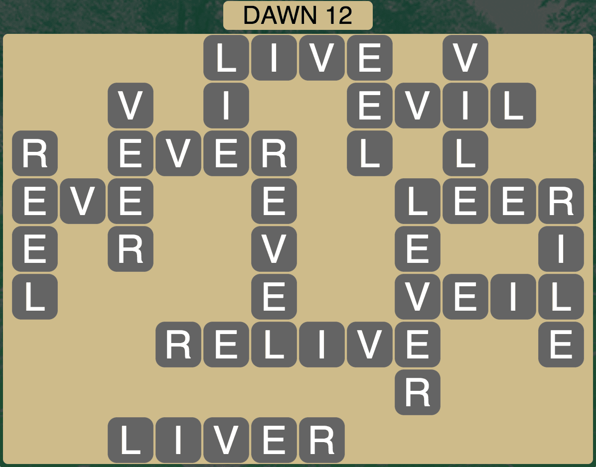 Wordscapes Dawn (Twilight) Answers » Qunb