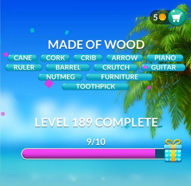 Word Stacks Level 189 Answers » Qunb