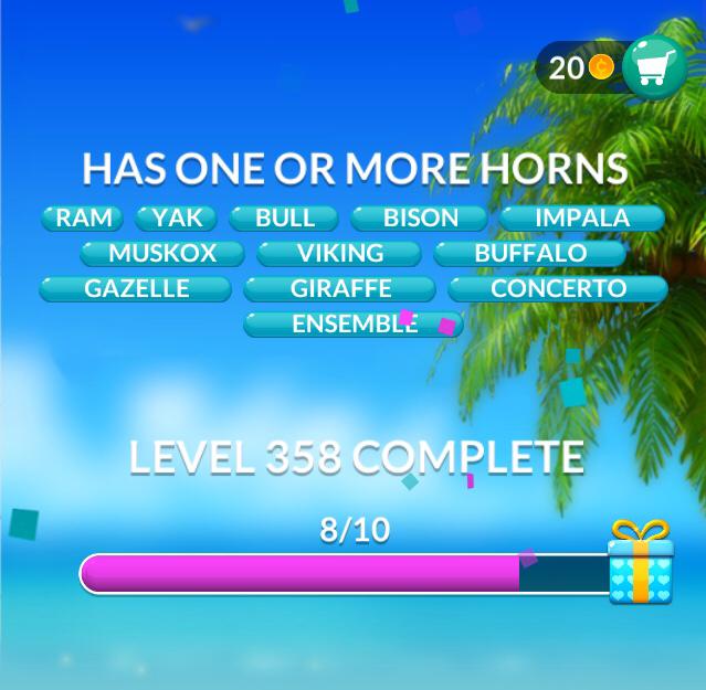 Word Stacks Level 358 Has One or More Horns Answers » Qunb