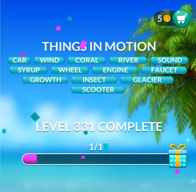 Word Stacks Level 331 Things in motion Answers » Qunb