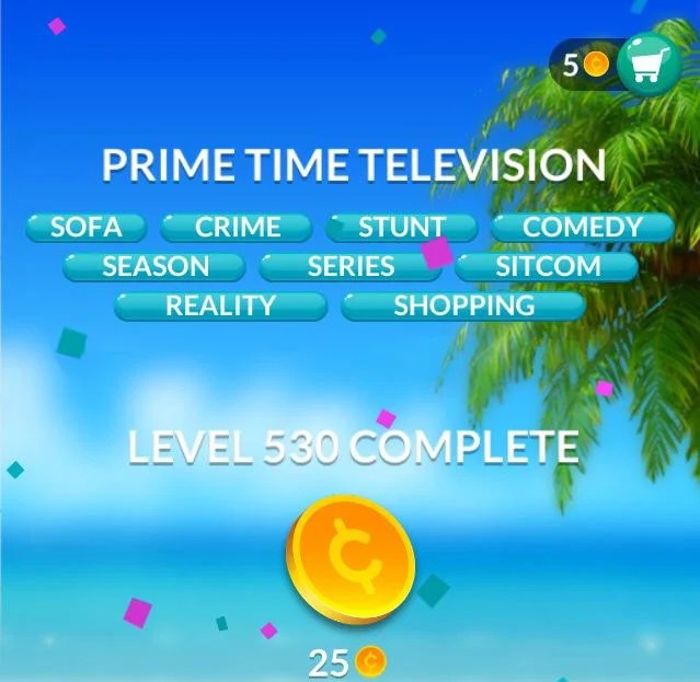 Word Stacks Level 530 Prime time television Answers » Qunb