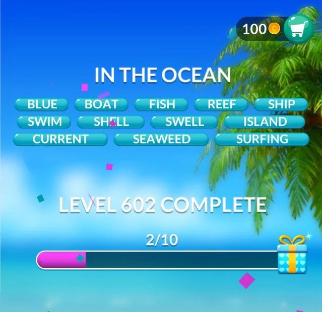 Word Stacks Level 602 In the ocean Answers » Qunb