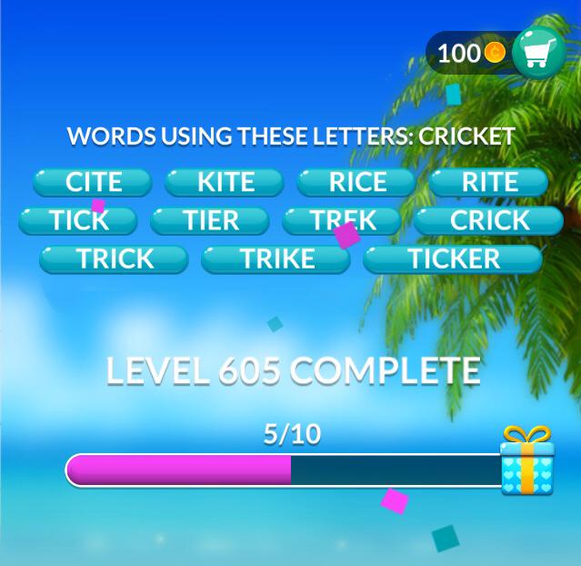 Word Stacks Level 605 Answers » Qunb