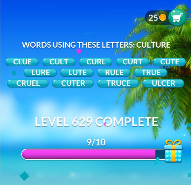 Word Stacks Level 629 Answers » Qunb