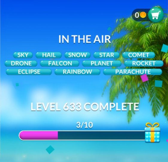 Word Stacks Level 633 In the air Answers » Qunb