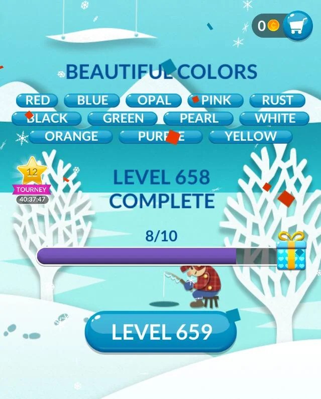 Word Stacks Level 658 Beautiful Colors Answers » Qunb