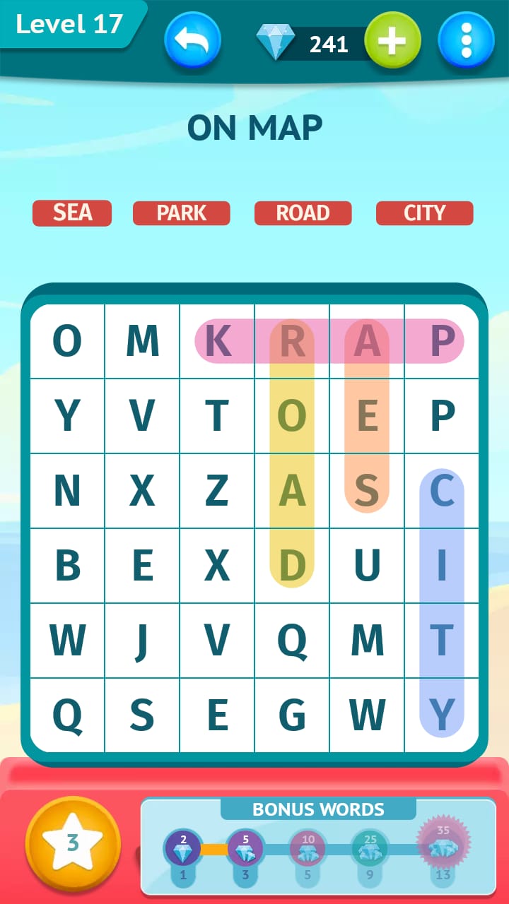 Smart Words Word Search Simple Level 17 » qunb
