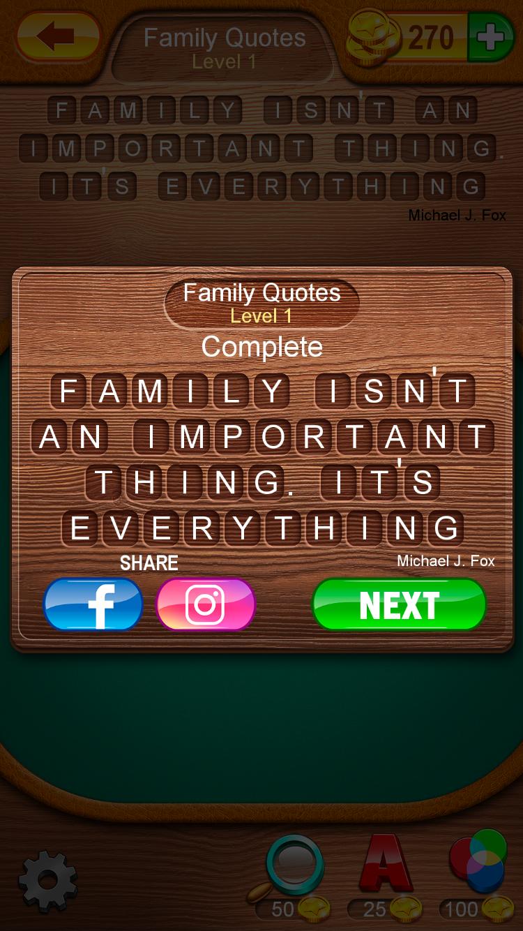 Word Search Quotes Family Quotes Level 1 » Qunb