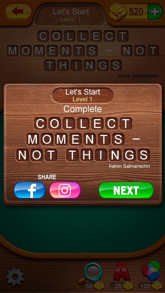 Word Search Quotes Let's Start Level 1 » qunb