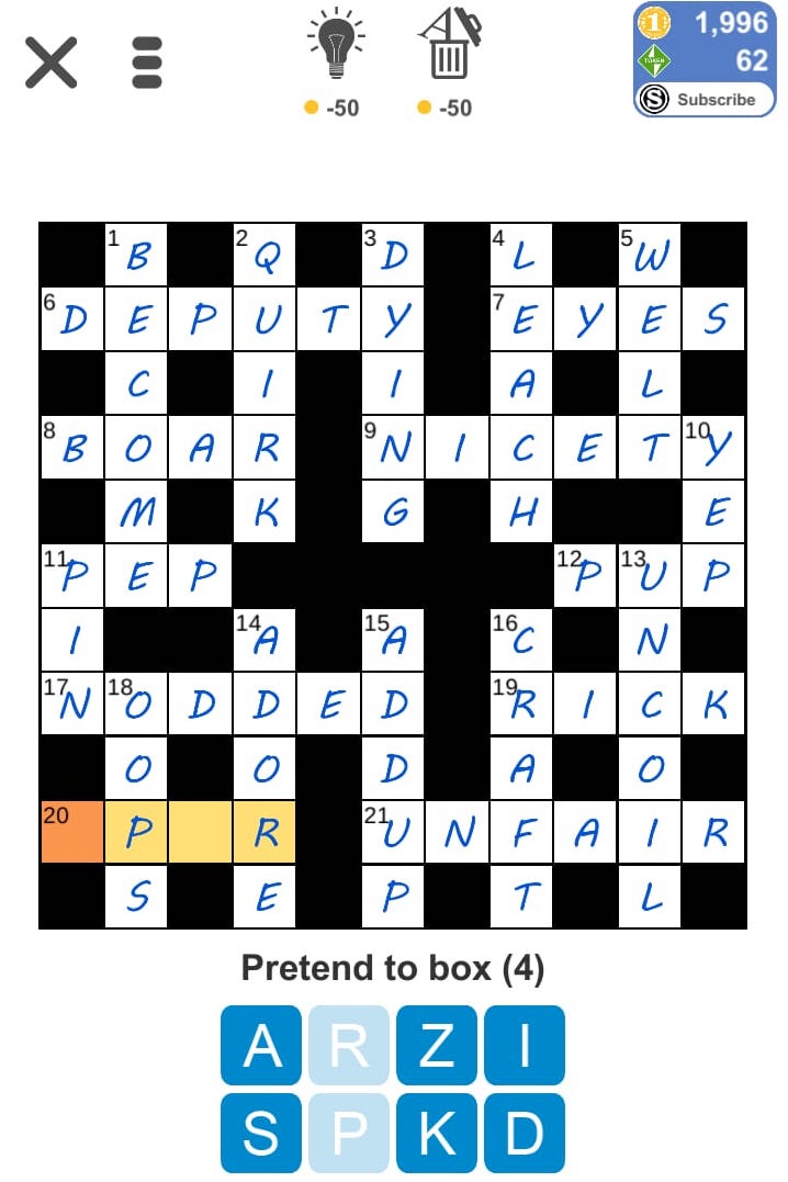 Puzzle Page Daily Crossword April 22 2019 Answers (All in one page) » Qunb