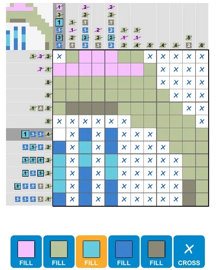 Puzzle Page Picture Cross April 11 » Qunb