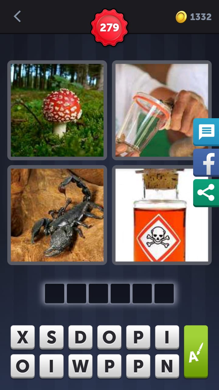 4 Pics 1 Word Level 279 Answer » Qunb