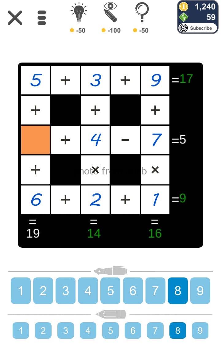 Puzzle Page Cross Sum September 1 2019 » Qunb