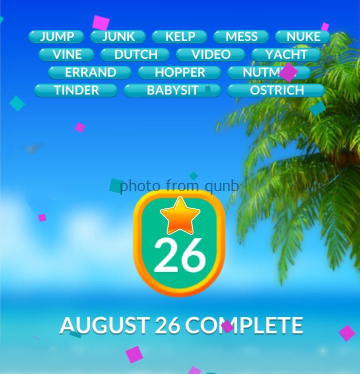 Word Stacks August 26 2019 Alternative Answers » Qunb