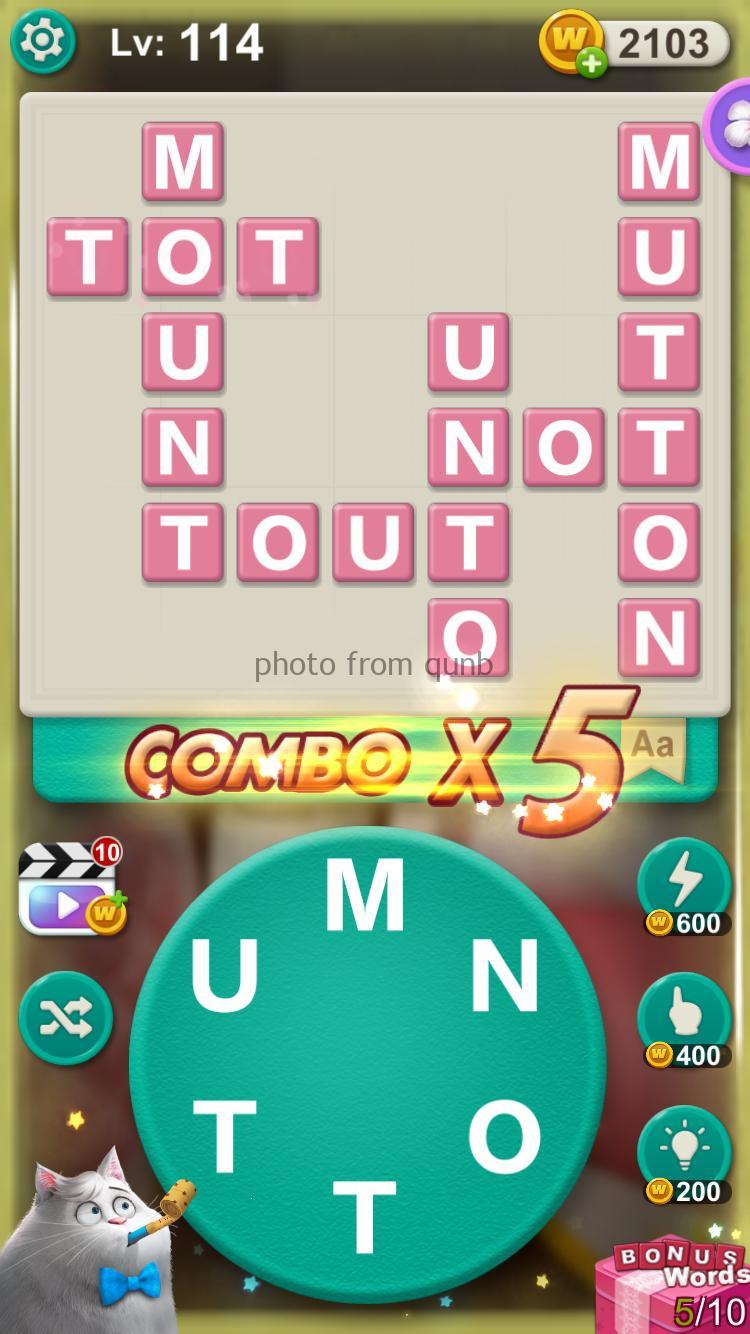 Word Villas Level 114 Answers » Qunb
