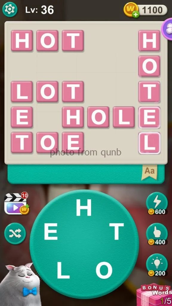 Word Villas Level 36 » qunb