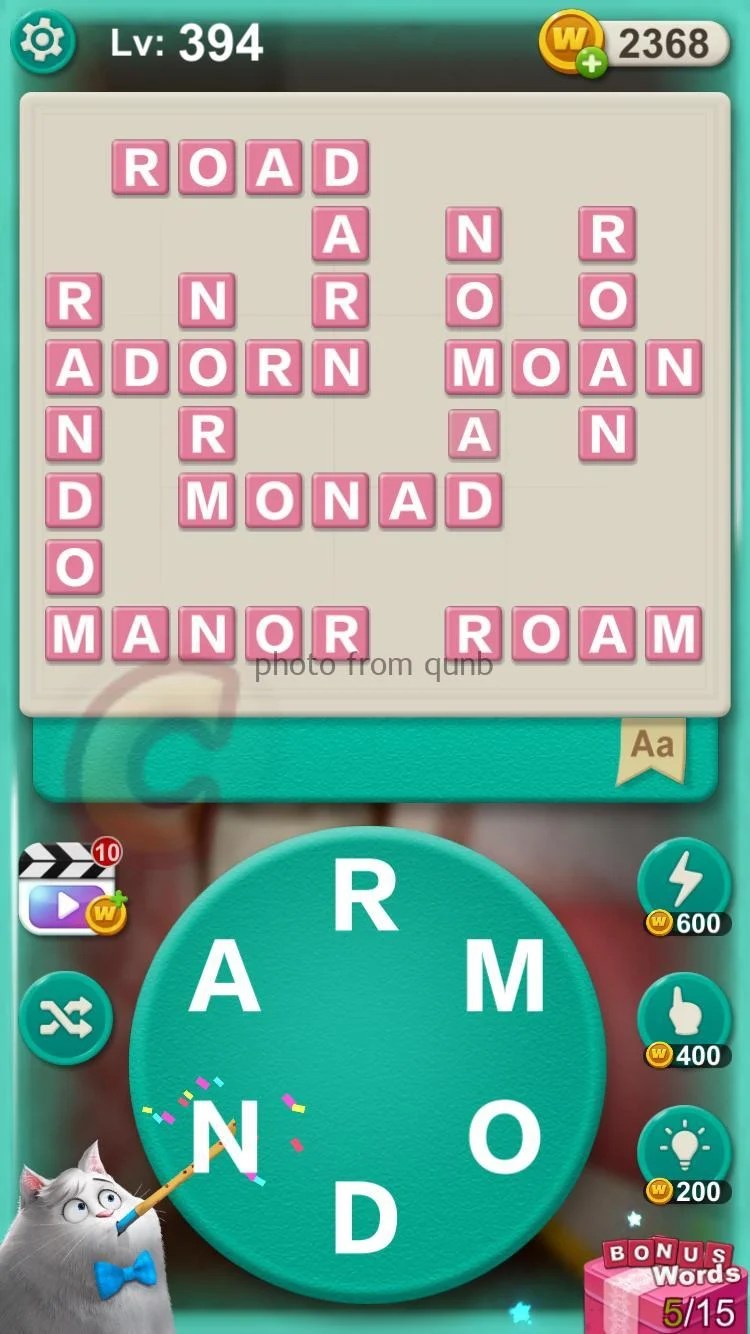 Word Villas Level 394 » Qunb