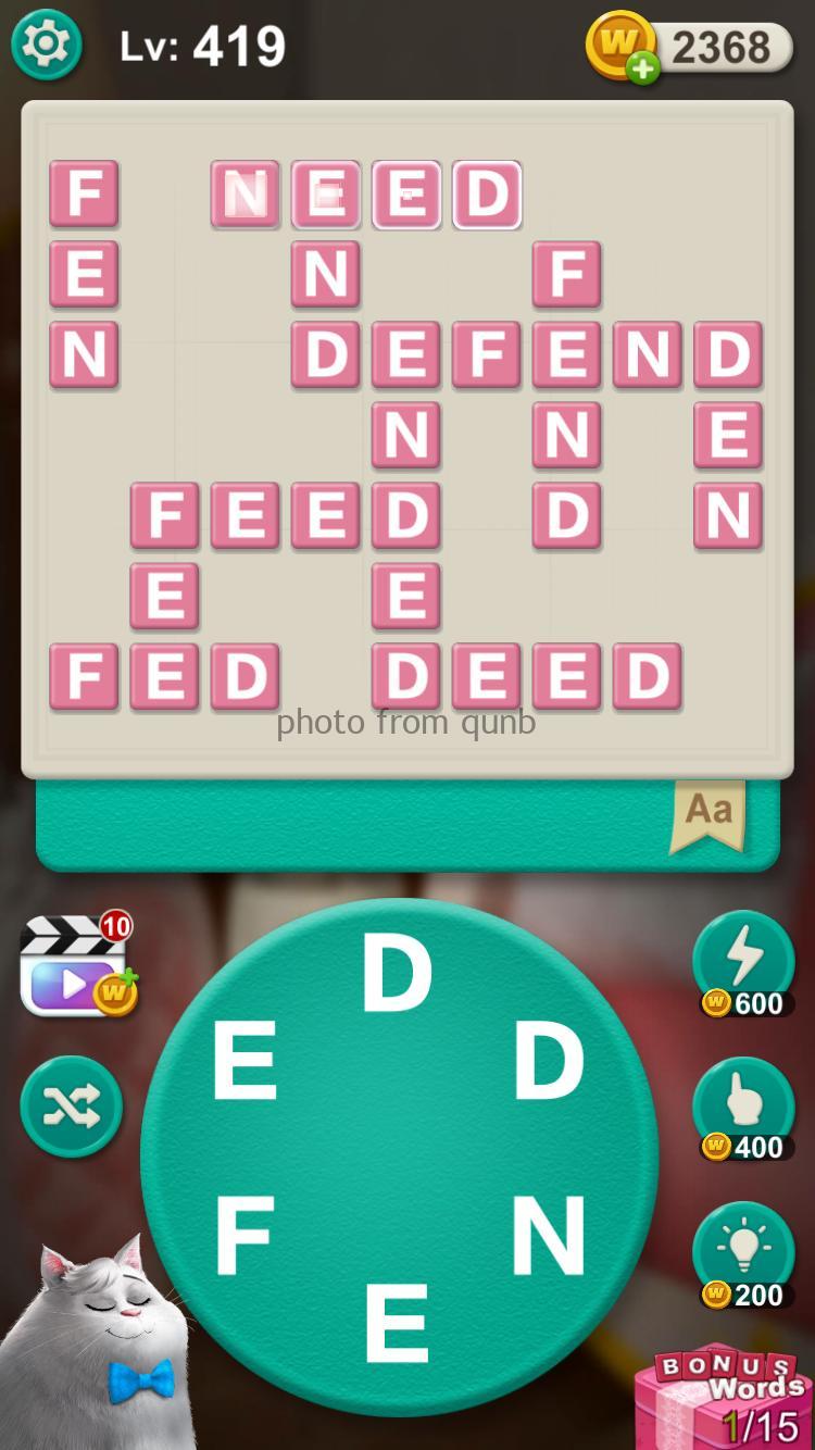 Word Villas Level 419 » Qunb