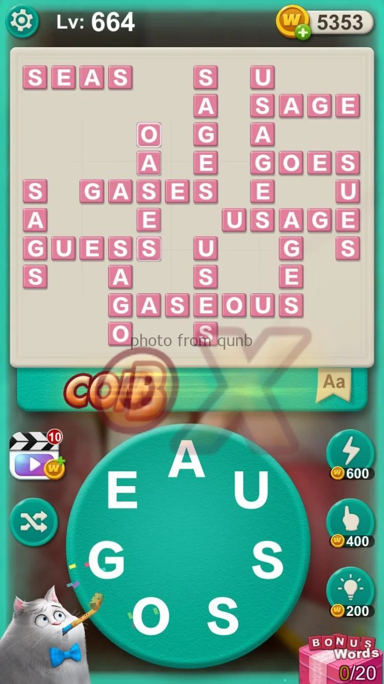 Word Villas Level 664 » qunb