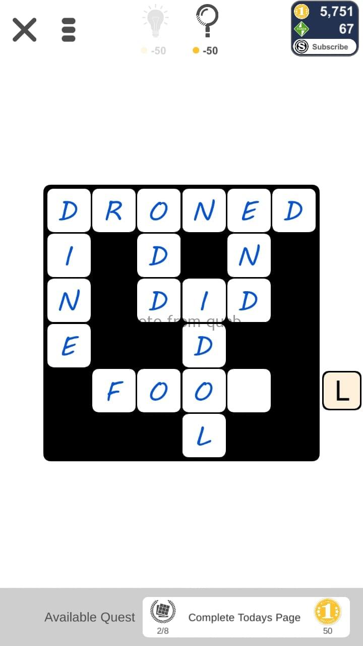 Puzzle Page Word Slide October 3 2019 » Qunb