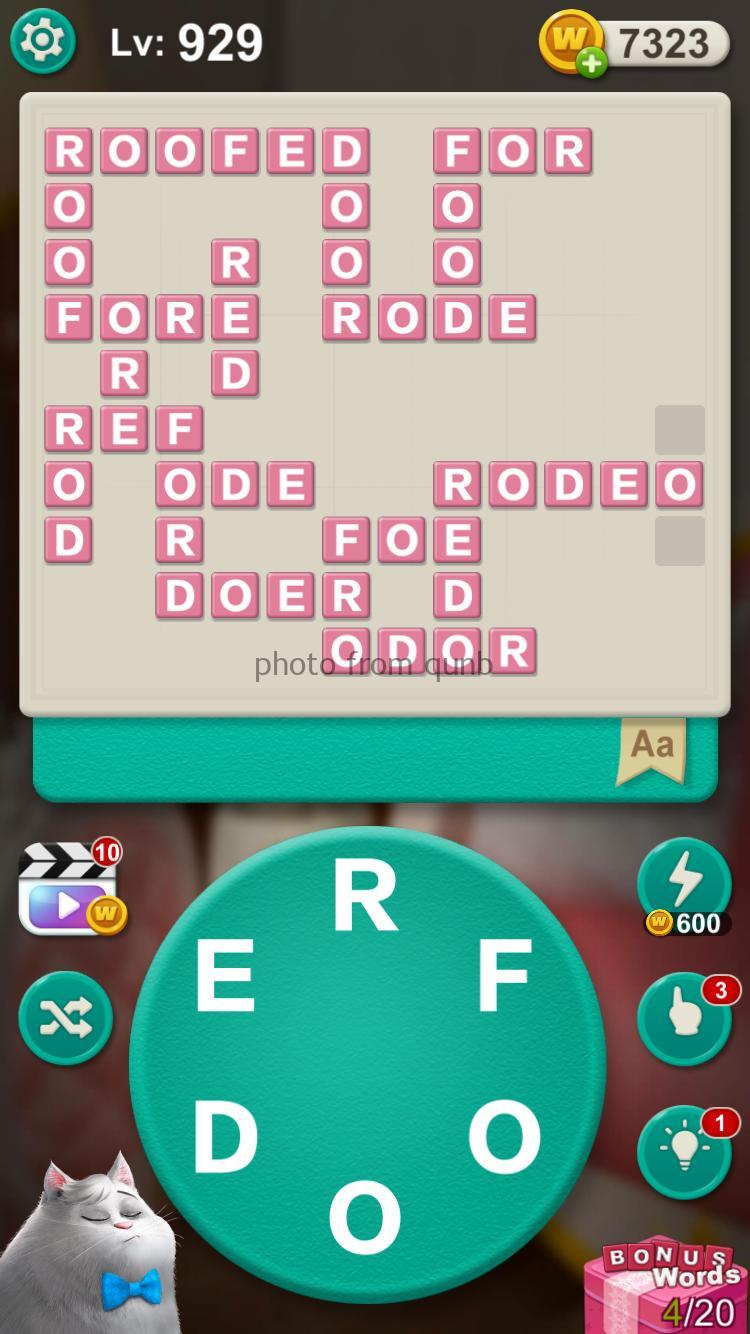 Word Villas Level 929 » Qunb