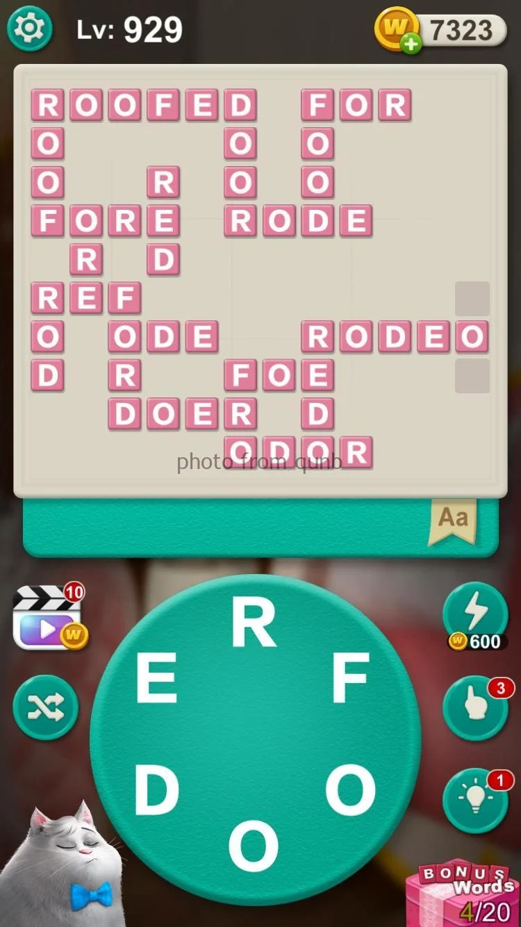 Word Villas Level 929 » qunb