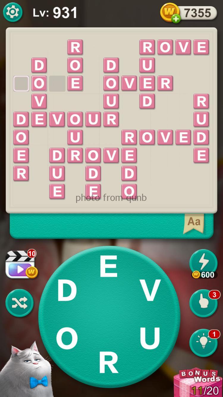 Word Villas Level 931 » Qunb