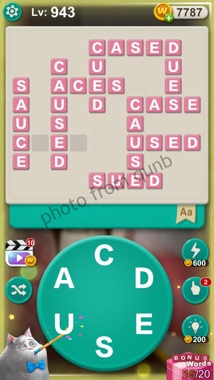 Word Villas Level 943 » qunb