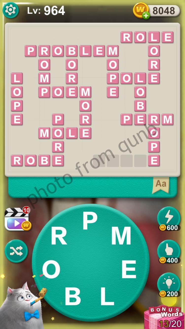 Word Villas Level 964 » Qunb