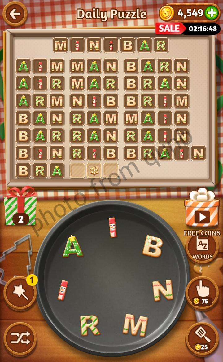 Word Cookies December 25 » Qunb