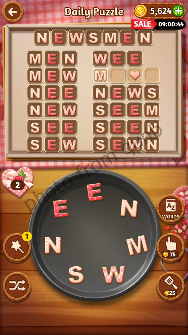 Word Cookies Daily February 14 2020 Answers