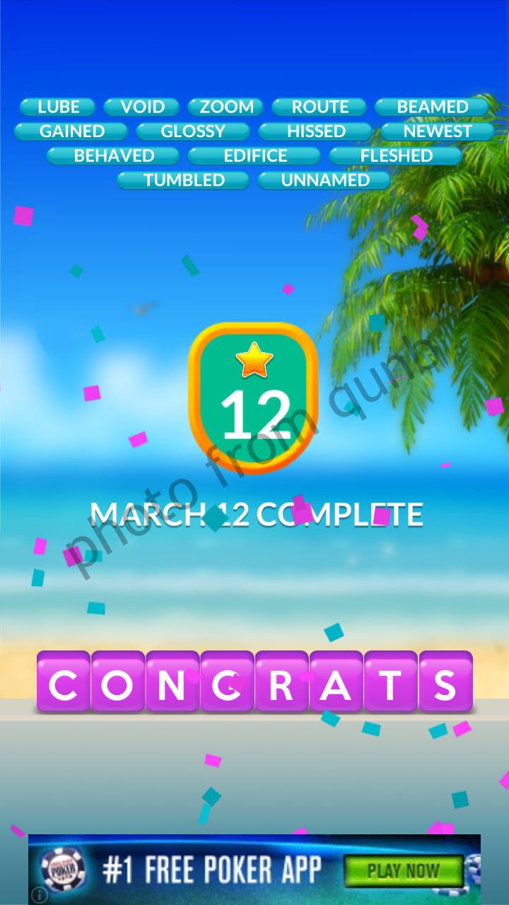 Word Stacks Daily March 12 2020 Answers » Qunb