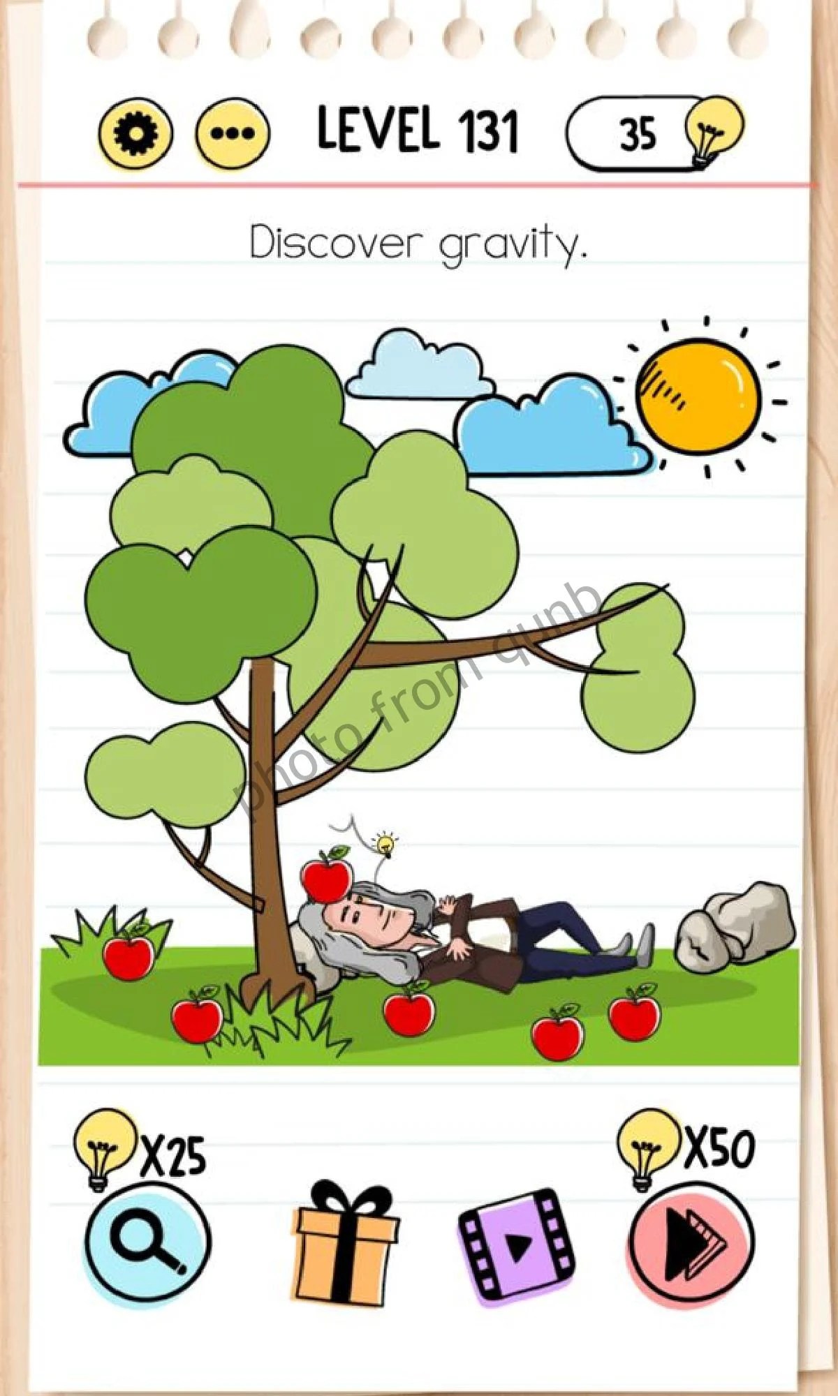 Brain Test Level 131 Discover gravity Answers Solutions » Qunb