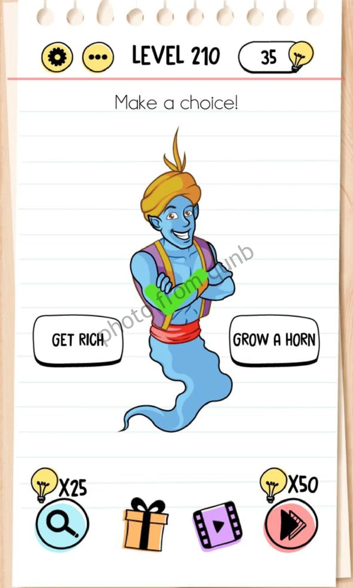 Brain Test Level 210 Make a choice Answers Solutions » Qunb